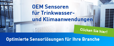 SIKA OEM Sensoren für Klima- und Trinkwasseranwendungen - optimiert für Ihre Branche